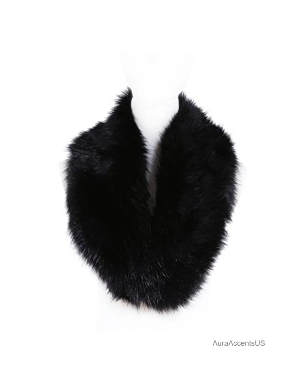 Faux Fur Collar Neck Warmer Scarf Wrap Women's Winter Accessory